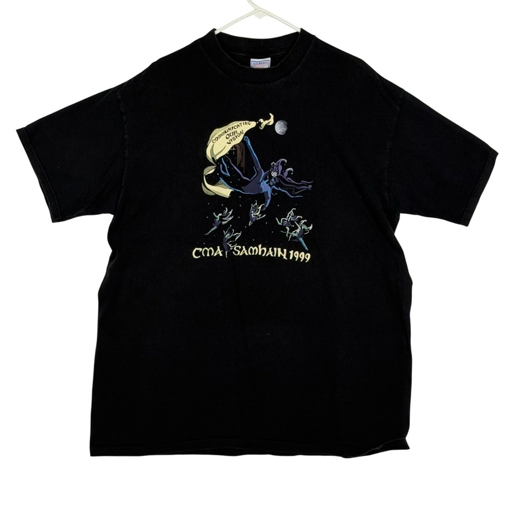 Vintage 1999 All Sport CMA Samhain Band T-Shirt Black XXL Made in USA